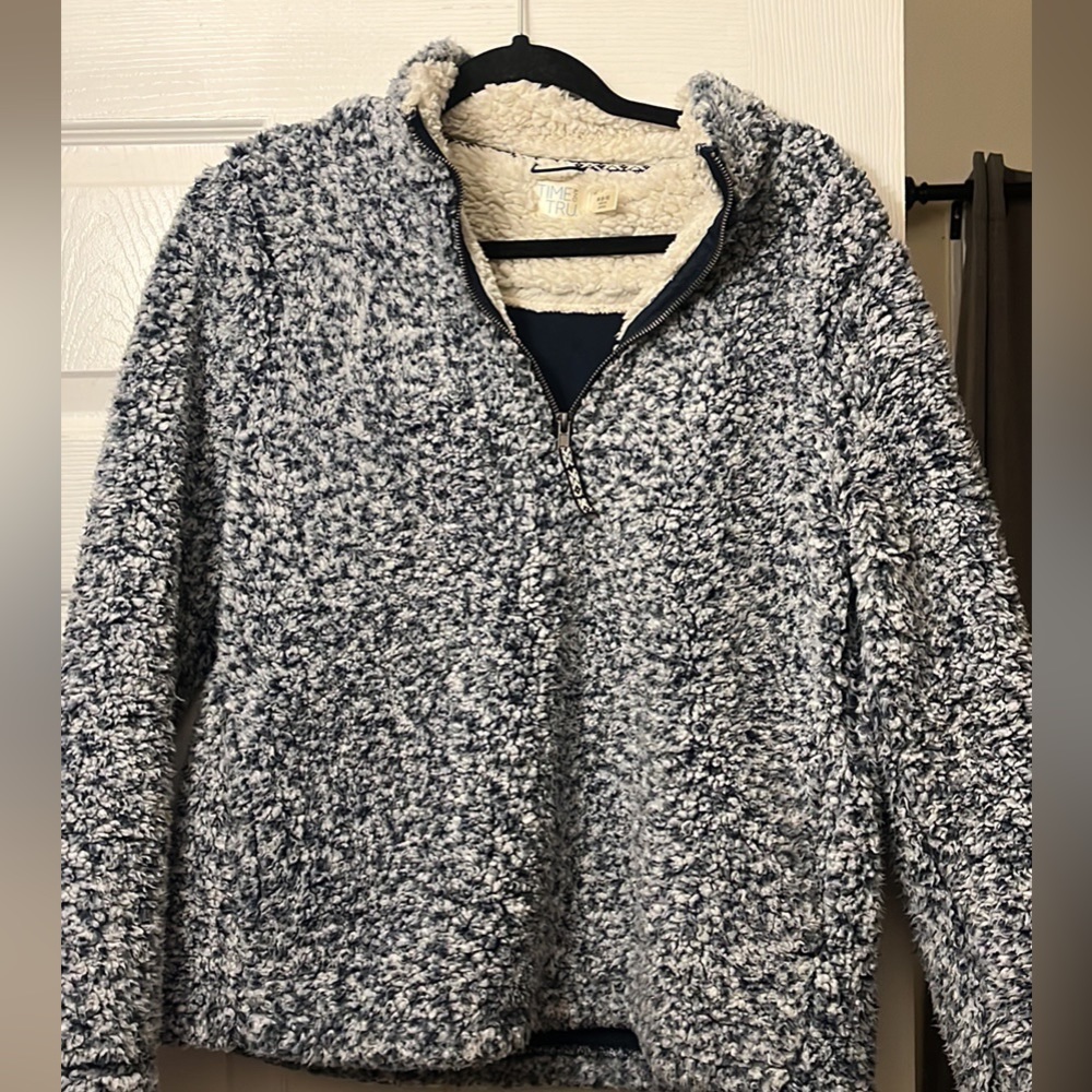 Blue Sherpa sweatshirt